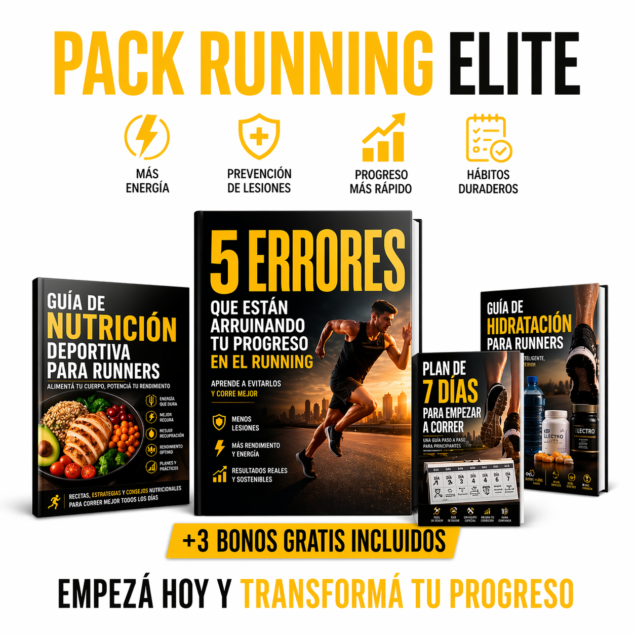 Pack Running Elite: 5 Errores que arruinan tu progreso en el Running + 3 Bonos de Regalo